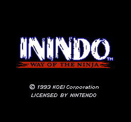 Inindo - Way of the Ninja Title Screen
